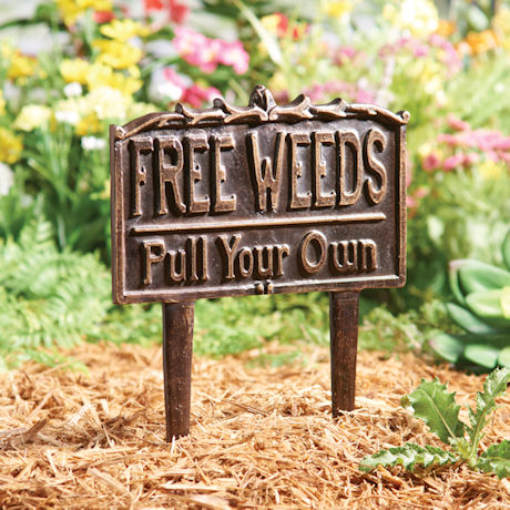 Product image for Free Weeds Yard Sign
