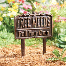 Alternate image for Free Weeds Yard Sign