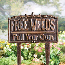 Alternate image for Free Weeds Yard Sign